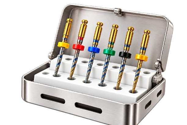 Rotary file kits for root canal work