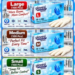 Latex P Gloves Box (100 Pcs)